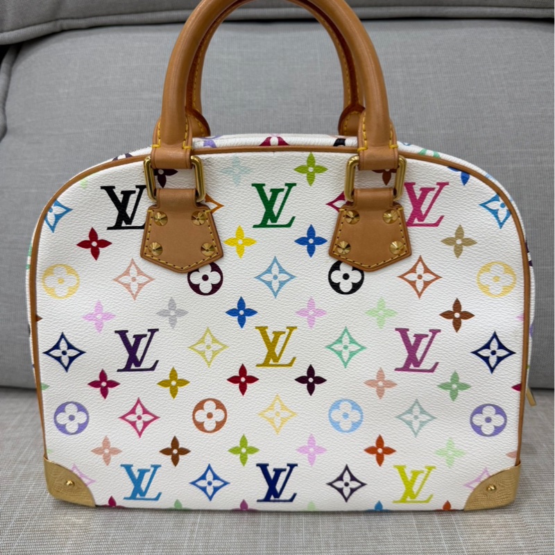 LV #絕版款#村上隆聯名限定款白三彩珍妮包-7