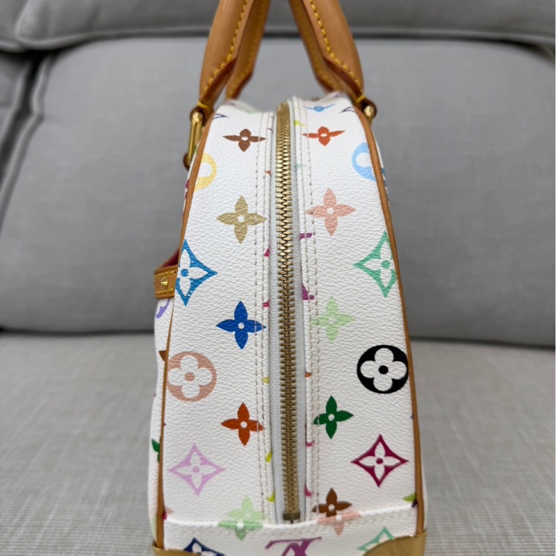 LV #絕版款#村上隆聯名限定款白三彩珍妮包-9