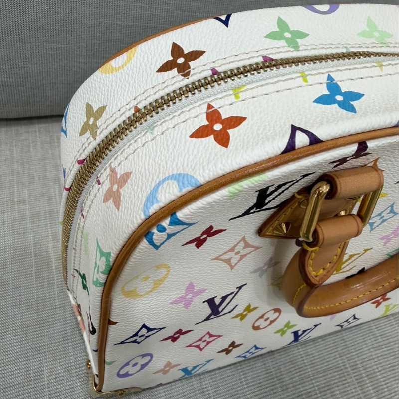 LV #絕版款#村上隆聯名限定款白三彩珍妮包-21