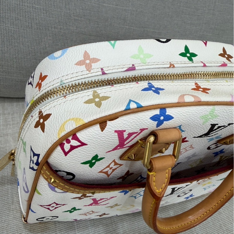 LV #絕版款#村上隆聯名限定款白三彩珍妮包-41