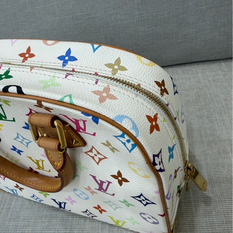 LV #絕版款#村上隆聯名限定款白三彩珍妮包-42