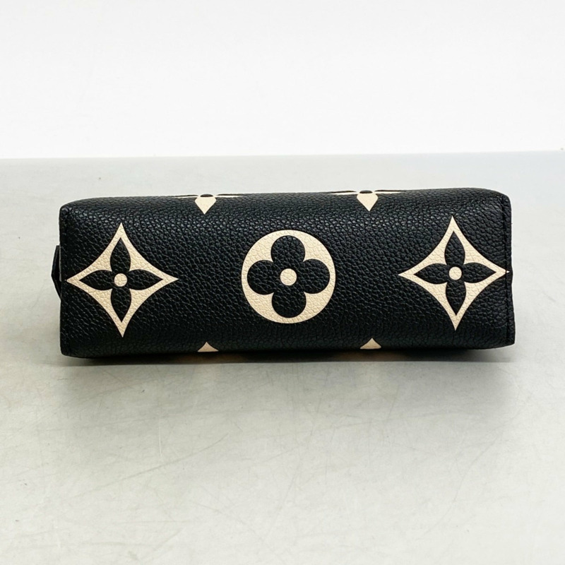 路易威登 Monogram Empreinte 雙色 Pochette Tick PM 手袋 M59086 黑色/米色 女款 P2130520-2