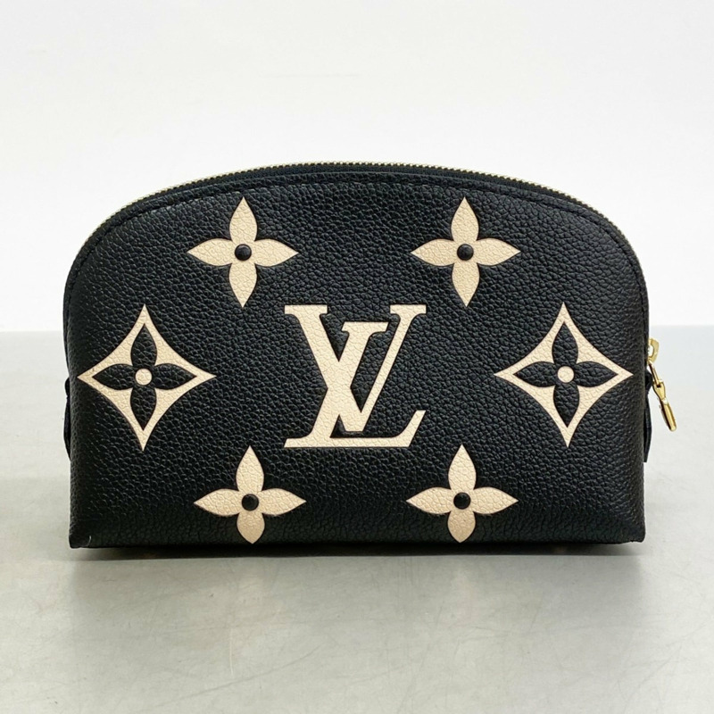 路易威登 Monogram Empreinte 雙色 Pochette Tick PM 手袋 M59086 黑色/米色 女款 P2130520-5