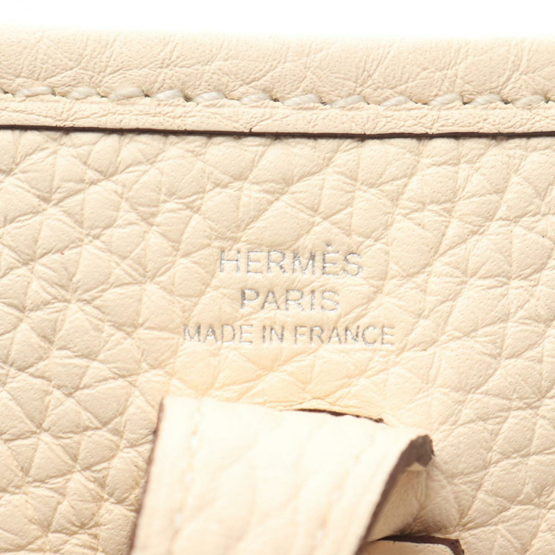 愛馬仕 Hermès Evelyn Amazon TPM Nata 單肩包，Taurillon Clemence 皮革，象牙色-3