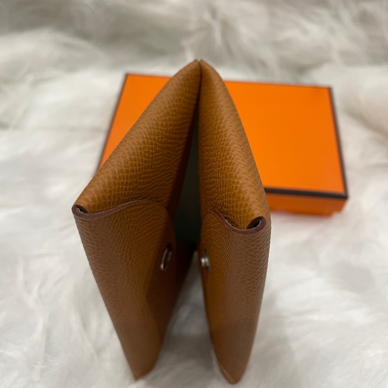 愛馬仕Calvi 棕+氣泡綠 拼色-4