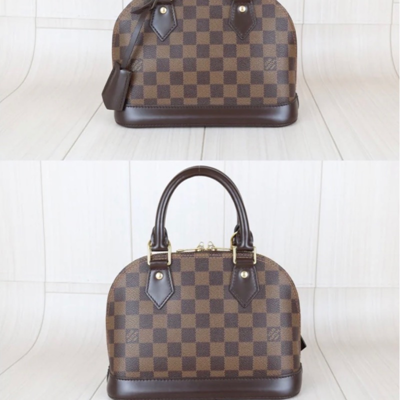 「JL精品代購」98新 LV 棋盤格 Alma BB 肩背/手拿包-2