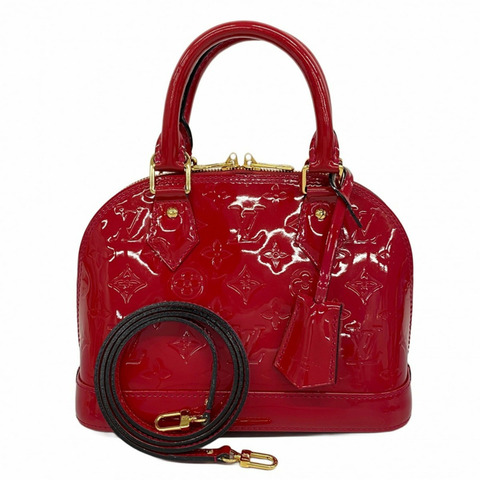 路易威登 Vernis Alma BB 手提包 M91698 胭脂紅 2 款女士手提包