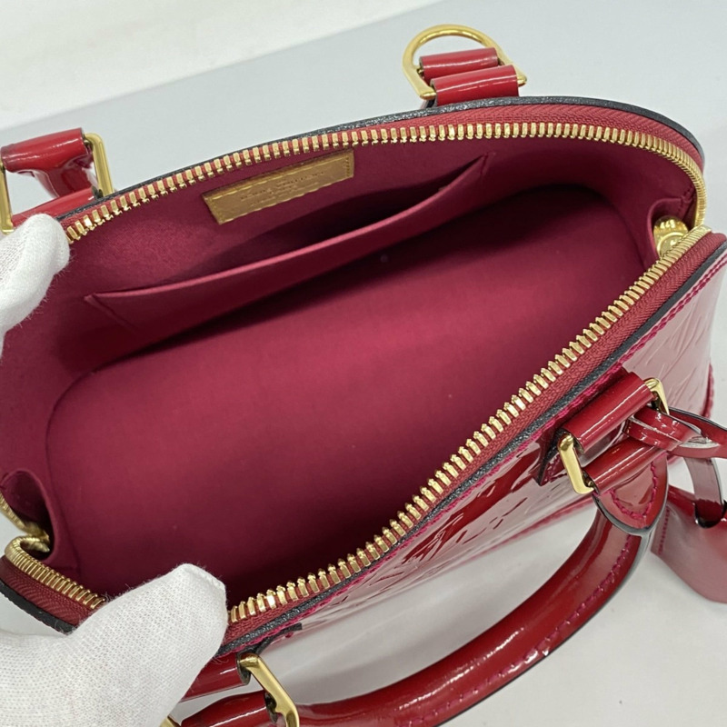路易威登 Vernis Alma BB 手提包 M91698 胭脂紅 2 款女士手提包-3