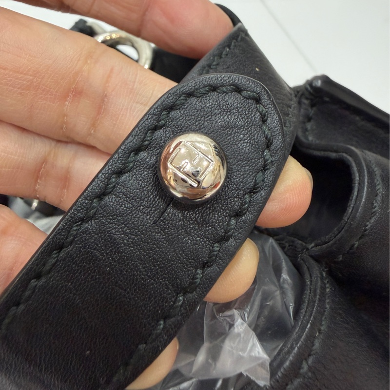 FENDI 芬迪 Peekaboo 黑色 斑馬紋 肩背包 斜背包 手提包 側背包-25