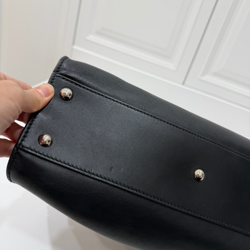 FENDI 芬迪 Peekaboo 黑色 斑馬紋 肩背包 斜背包 手提包 側背包-26