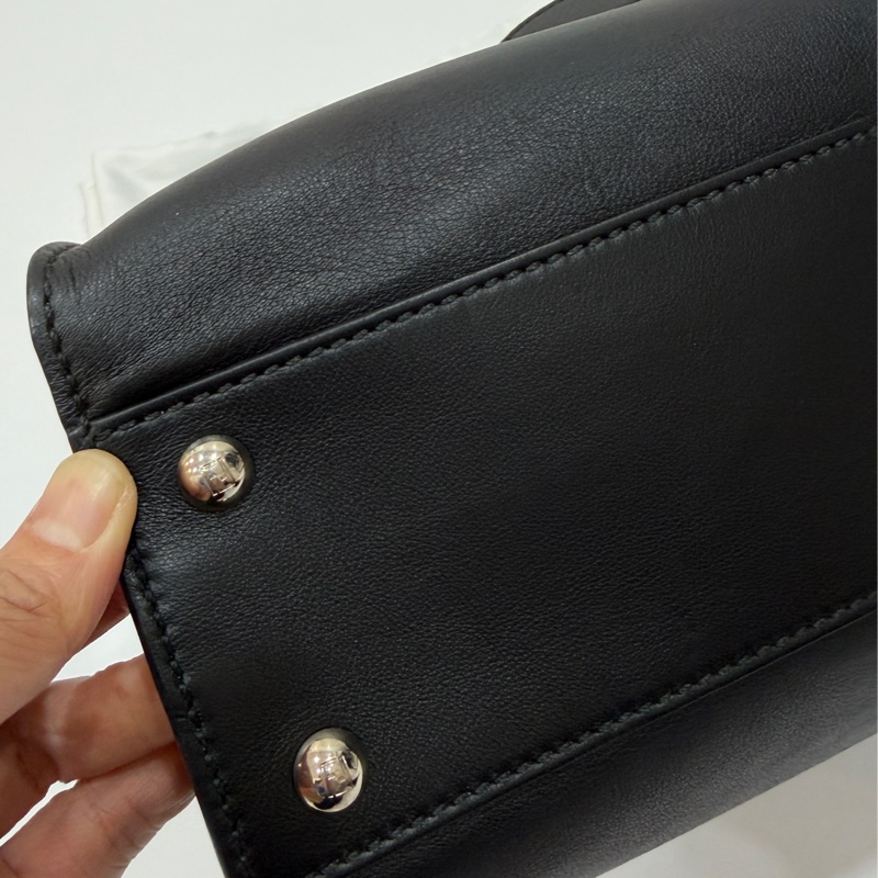 FENDI 芬迪 Peekaboo 黑色 斑馬紋 肩背包 斜背包 手提包 側背包-36