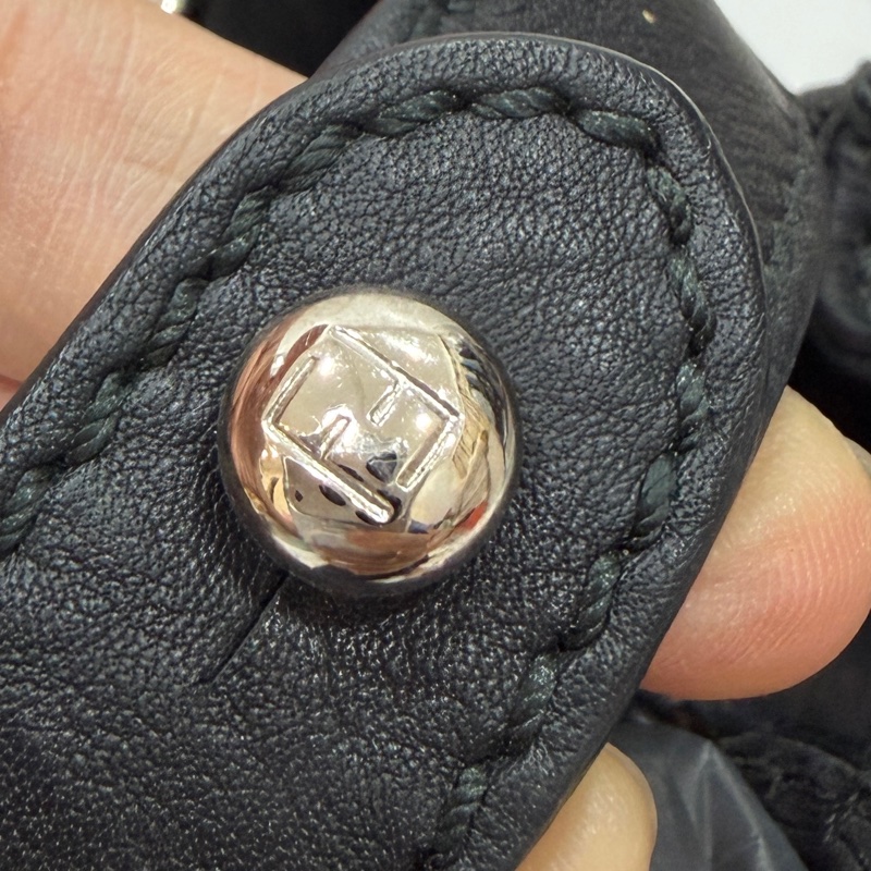 FENDI 芬迪 Peekaboo 黑色 斑馬紋 肩背包 斜背包 手提包 側背包-55