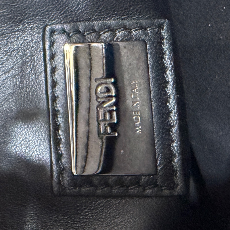 FENDI 芬迪 Peekaboo 黑色 斑馬紋 肩背包 斜背包 手提包 側背包-61