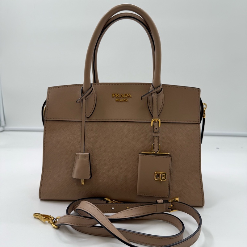 98新 Prada普拉達 esplanade系列手提單肩包 無附件-0