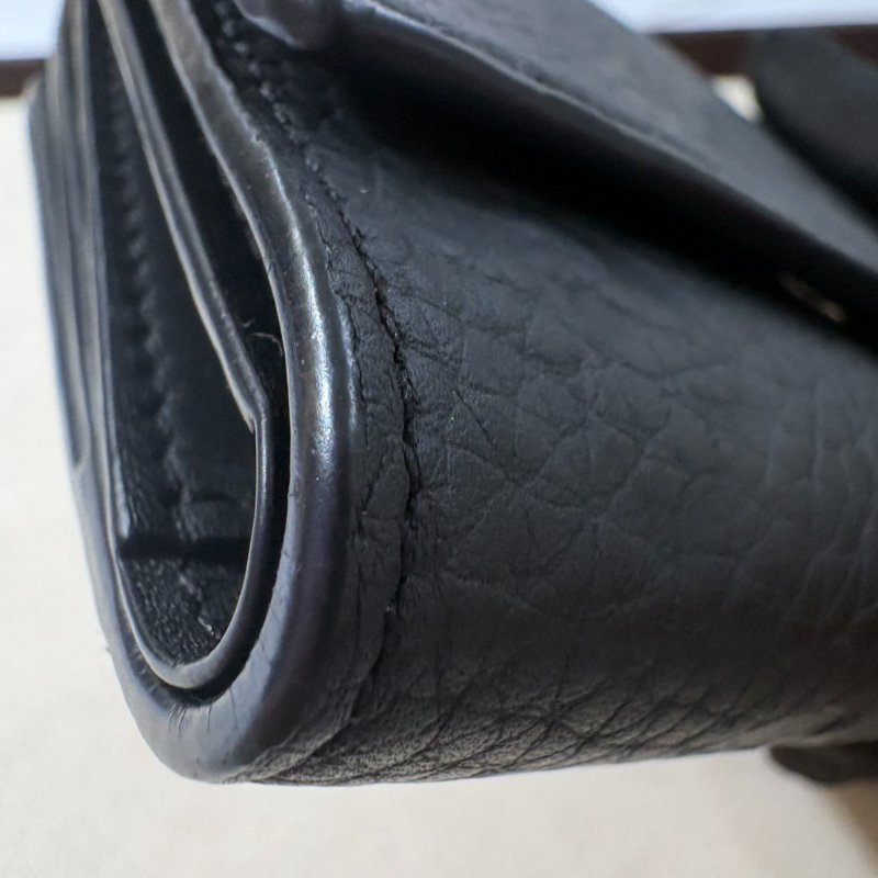 LV老花三折錢包-5