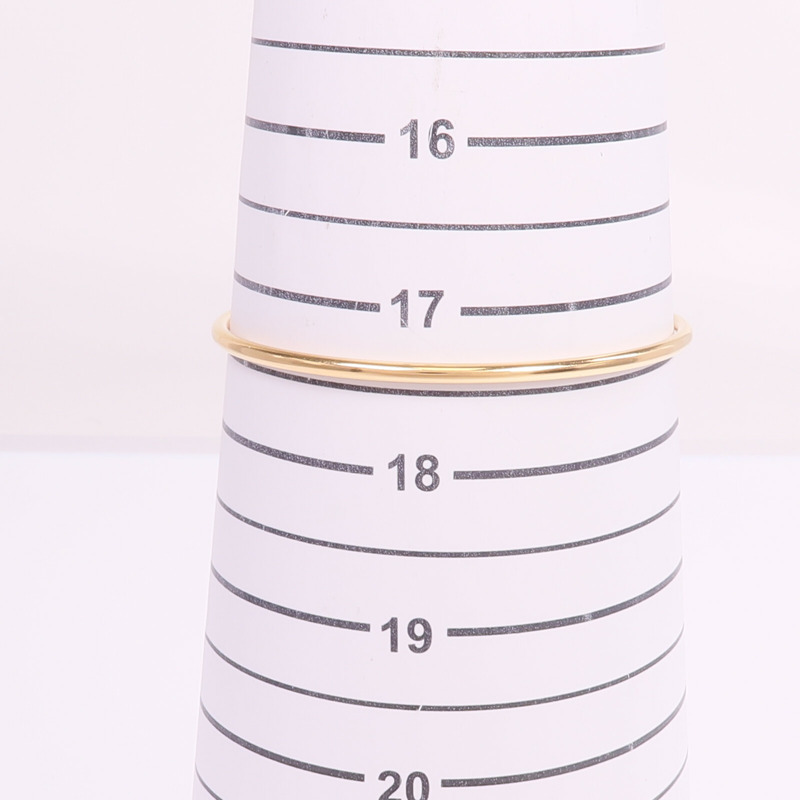 TIFFANY＆CO 18K玫瑰金T Diamond Wire Bracelet鑽石手鐲-8