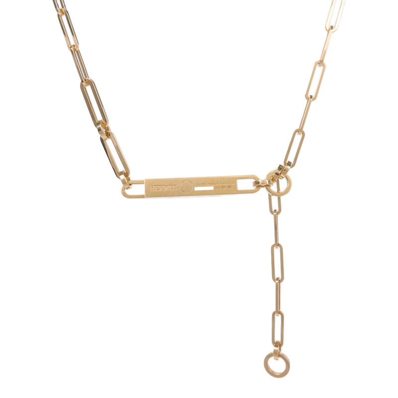 HERMES 18K黃金Kelly Chaine Choker鑽石項鍊-1