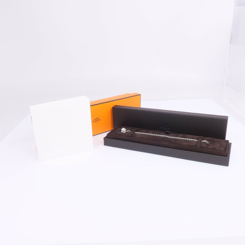 HERMES 18K白金Amulettes Kelly Bracelet鑽石手鏈-8