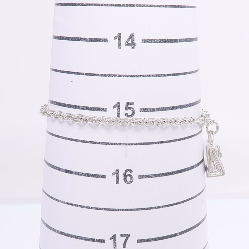 HERMES 18K白金Amulettes Kelly Bracelet鑽石手鏈-9