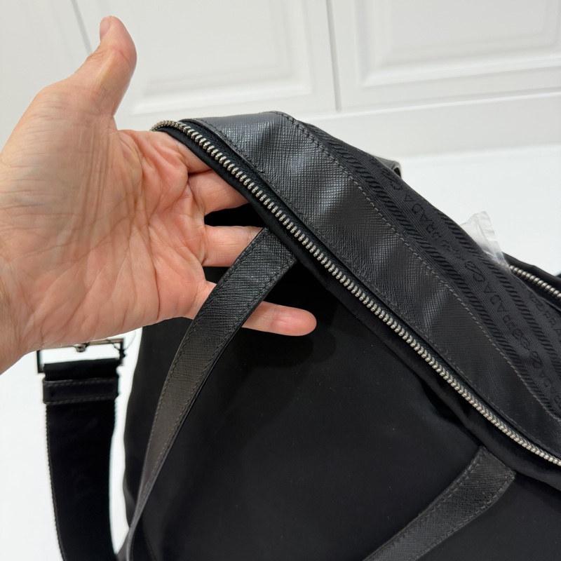 PRADA 黑色 尼龍 降落傘 托特包 購物包 斜背包 側背包 肩背包-17