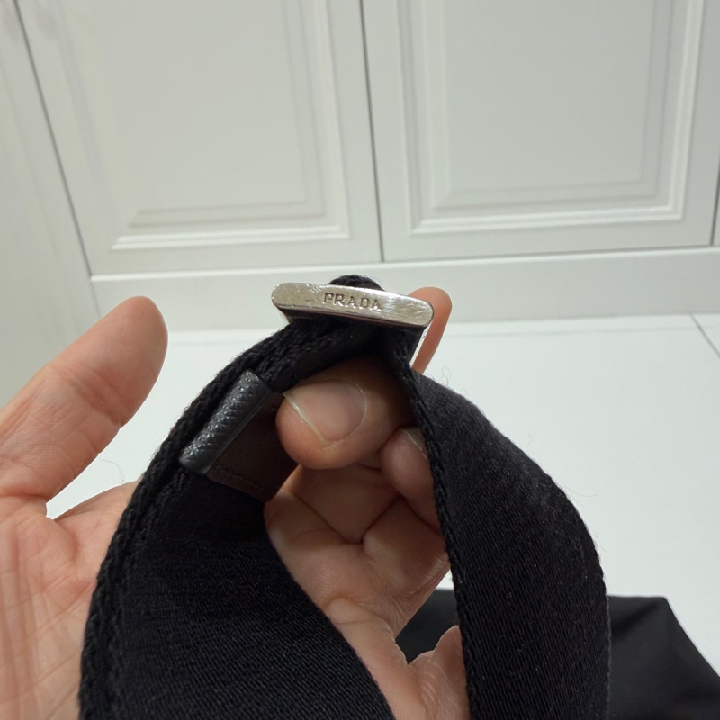 PRADA 黑色 尼龍 降落傘 托特包 購物包 斜背包 側背包 肩背包-25