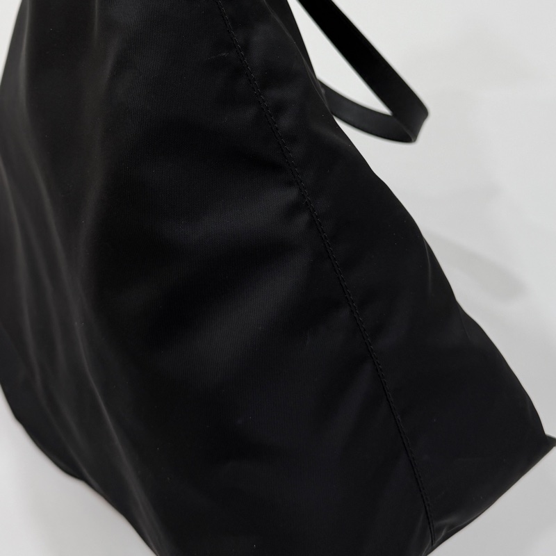 PRADA 黑色 尼龍 降落傘 托特包 購物包 斜背包 側背包 肩背包-30