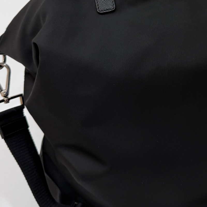 PRADA 黑色 尼龍 降落傘 托特包 購物包 斜背包 側背包 肩背包-31