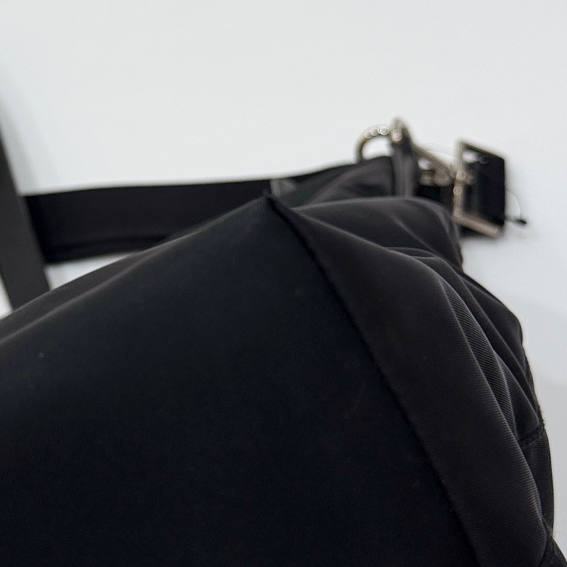 PRADA 黑色 尼龍 降落傘 托特包 購物包 斜背包 側背包 肩背包-33