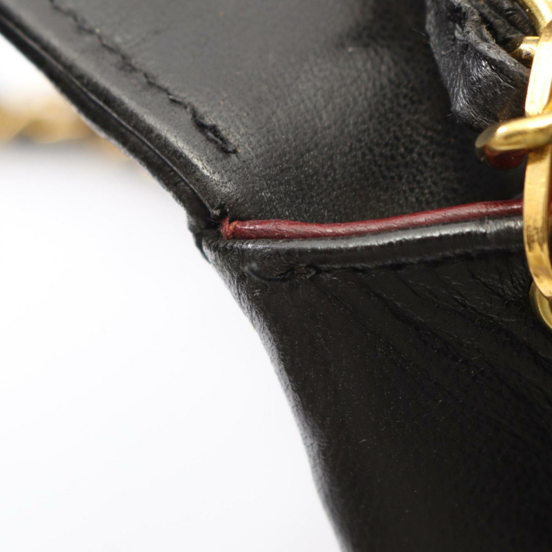 香奈兒 (CHANEL) 絎縫 Diana 翻蓋單肩包,羊皮材質,黑色-7