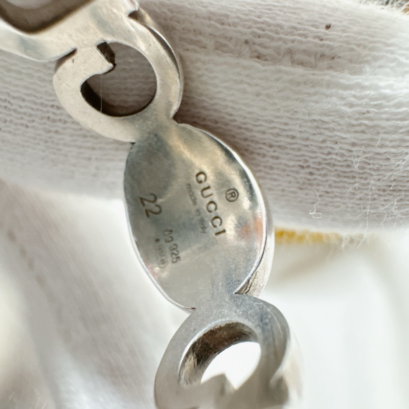 全新正品Gucci藍色珐瑯純銀戒指 Gucci戒指 Gucci配件 Gucci珠寶 Gucci銀戒-7