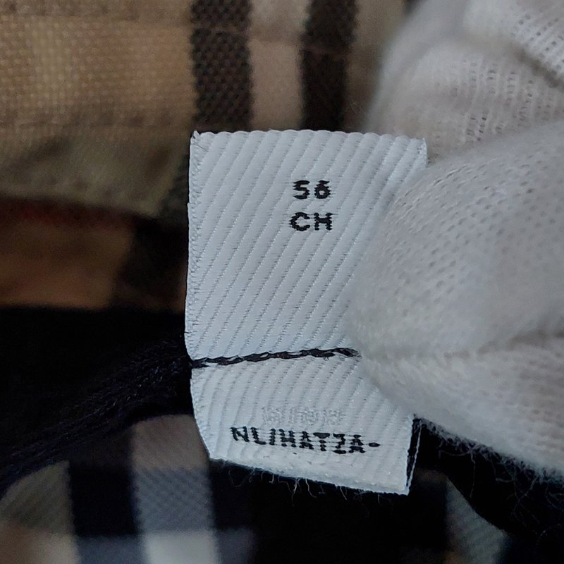BURBERRY 巴寶莉 經典格紋漁夫帽(典藏米)~近新品閒置品-32