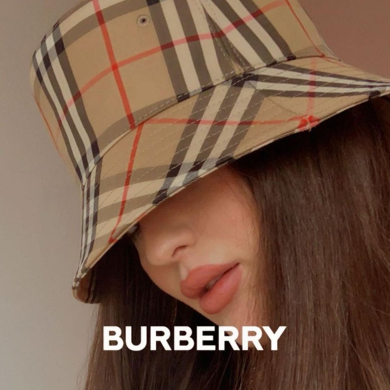 BURBERRY 巴寶莉 經典格紋漁夫帽(典藏米)~近新品閒置品-26