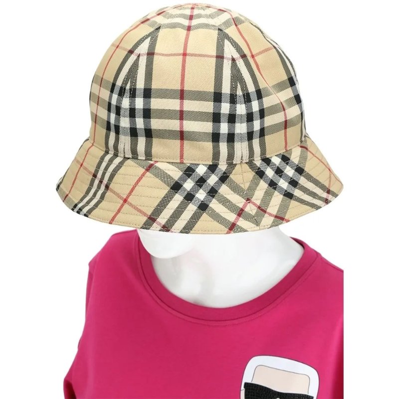 BURBERRY 巴寶莉 經典格紋漁夫帽(典藏米)~近新品閒置品-28