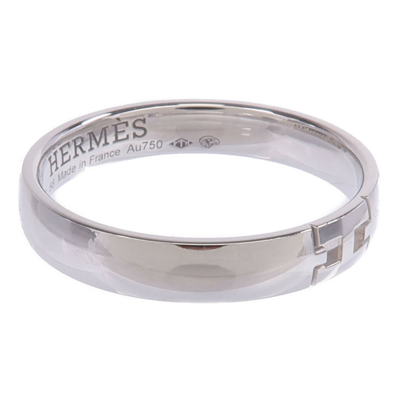 HERMES 18K白金Ever Herakles Wedding Band戒指Hermes#56/US#7.5-2