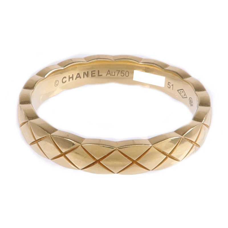 CHANEL 18K黃金Coco Crush Mini Ring戒指Chanel#51/US#5.5-1