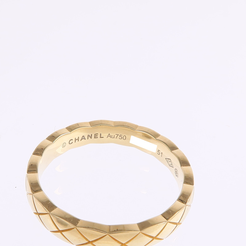 CHANEL 18K黃金Coco Crush Mini Ring戒指Chanel#51/US#5.5-4