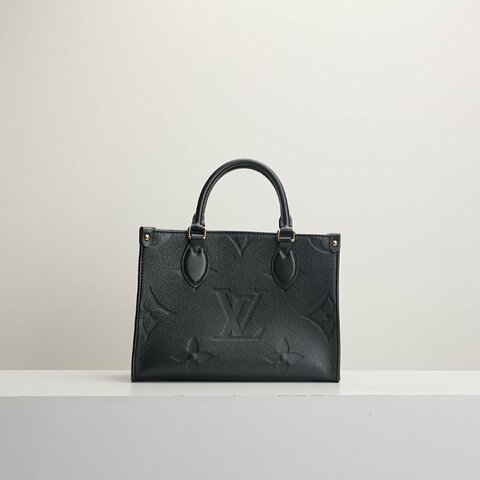 二手Lv Onthego pm黑壓紋/晶片款