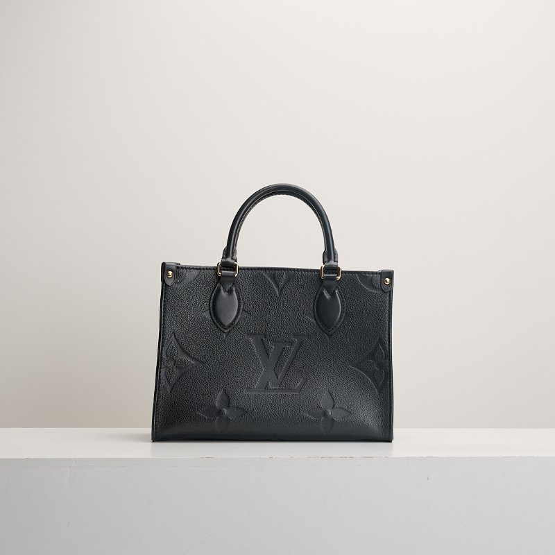 二手Lv Onthego pm黑壓紋/晶片款-0