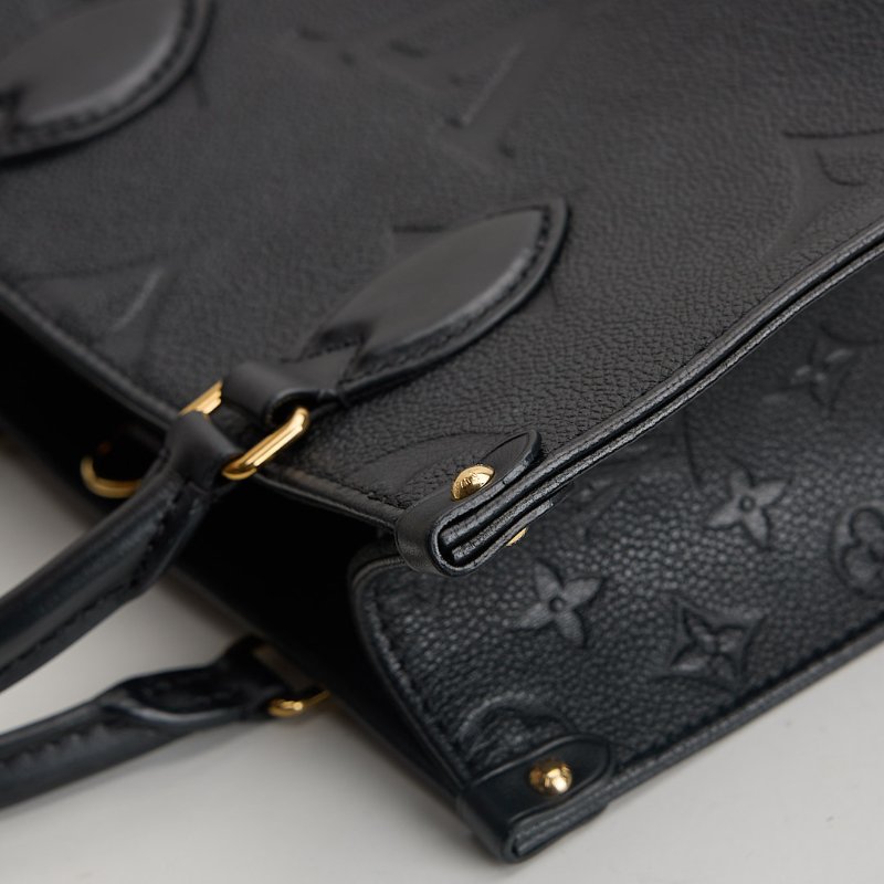 二手Lv Onthego pm黑壓紋/晶片款-12