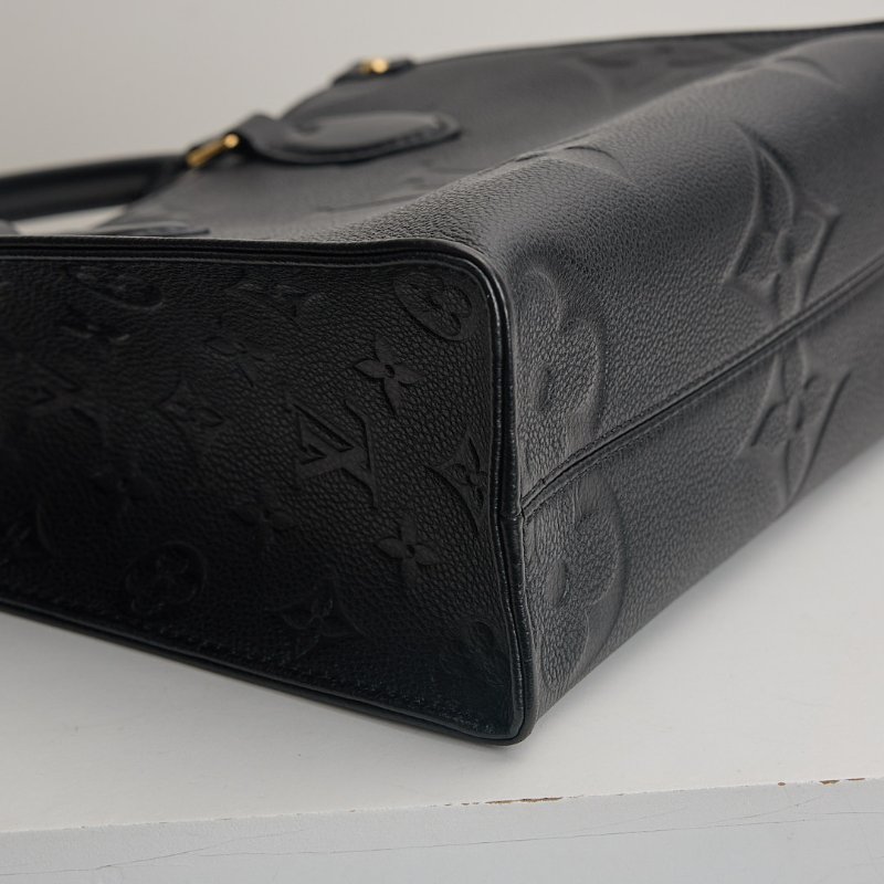 二手Lv Onthego pm黑壓紋/晶片款-13