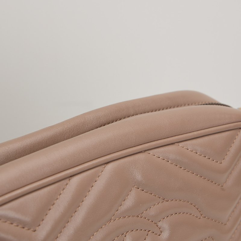 二手Gucci marmont 24 相機包/奶茶色-12
