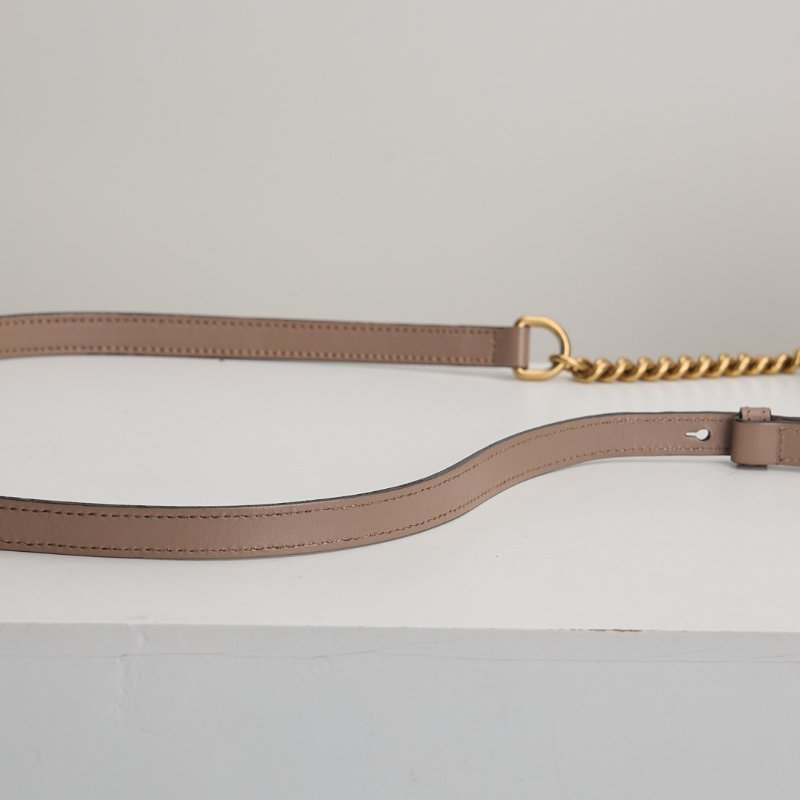 二手Gucci marmont 24 相機包/奶茶色-14