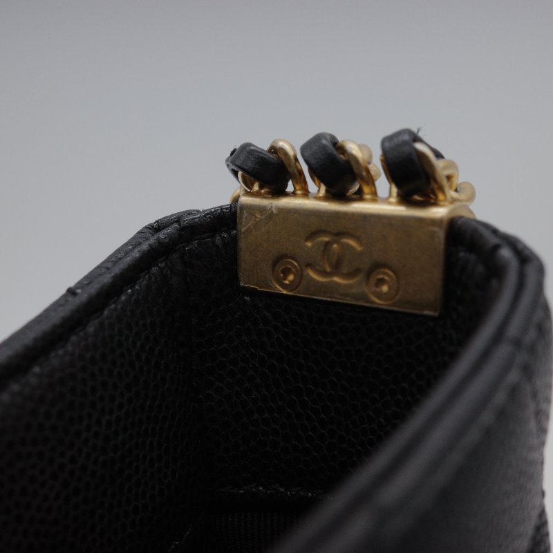 Chanel 香奈兒 Hobo 黑色 荔枝牛皮 月亮包 單肩包 腋下包-25