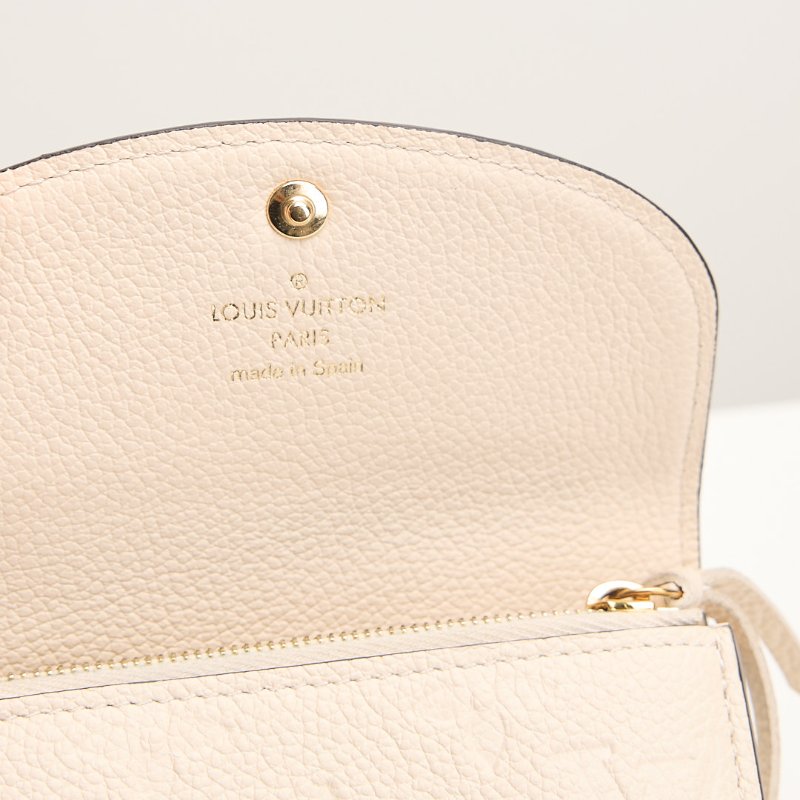 二手Lv Rosalie 零錢包/奶油白 晶片款-13