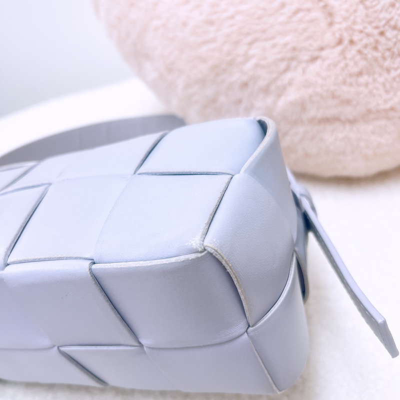 Bv brick cassette 淺紫編織格腋下包-2