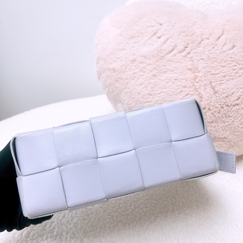 Bv brick cassette 淺紫編織格腋下包-3