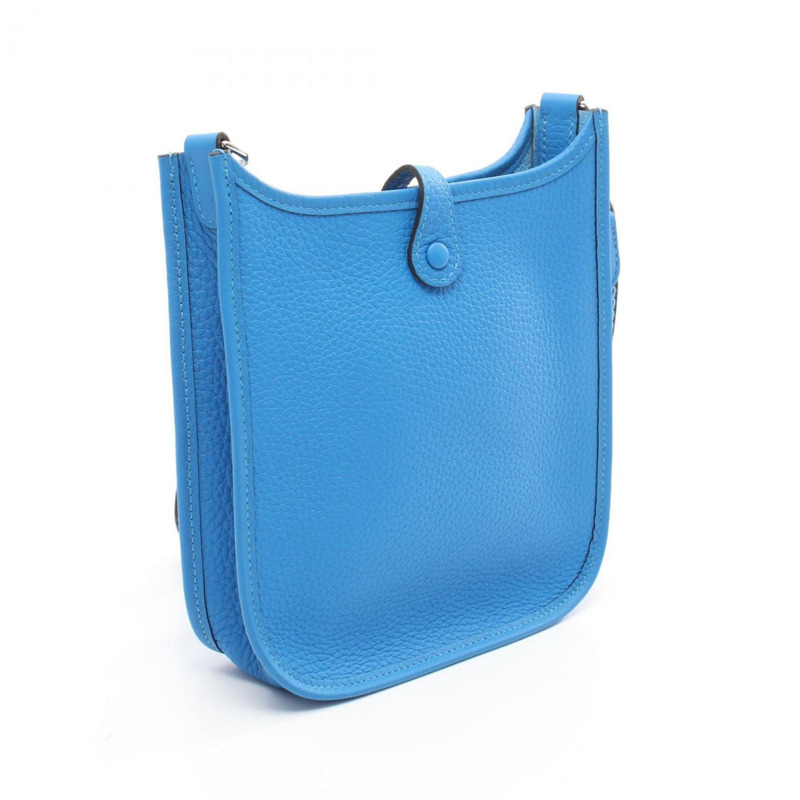 愛馬仕 Hermès Evelyn TPM Amazon 女士單背包,Taurillon Clemence 皮革,藍色-1