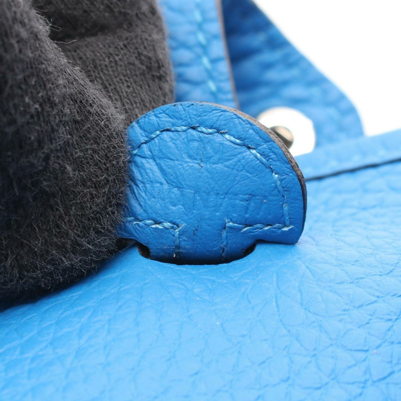 愛馬仕 Hermès Evelyn TPM Amazon 女士單背包,Taurillon Clemence 皮革,藍色-4