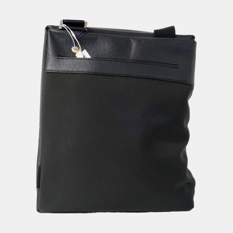 LOUIS VUITTON綠色織物單肩包銀色五金-4