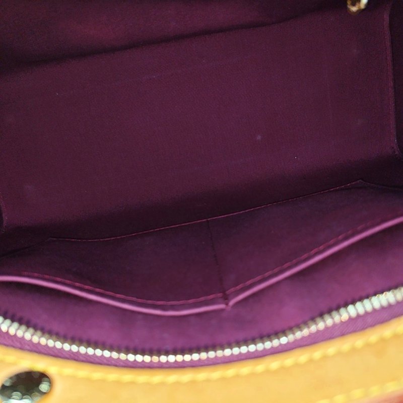 LOUIS VUITTON BREA中號紅色漆皮老花壓紋醫生包單肩包手提包金色五金可拆卸肩帶-6